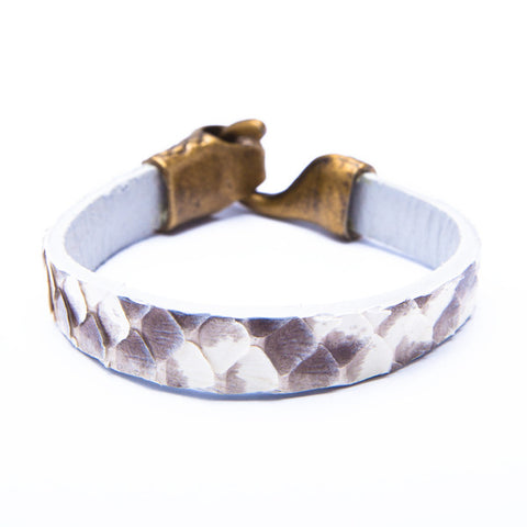python bracelet - white
