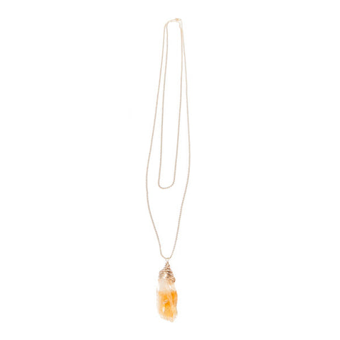 'caterina' necklace with citrine