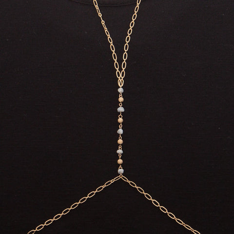 body chain with moonstone - 'zara'
