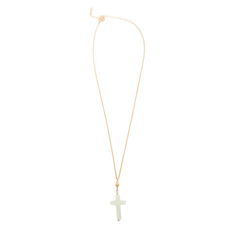 'naomi' necklace with serpentine cross