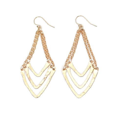 chevron earrings