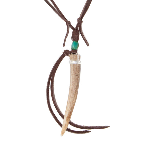 deer horn necklace. deer horn jewelry