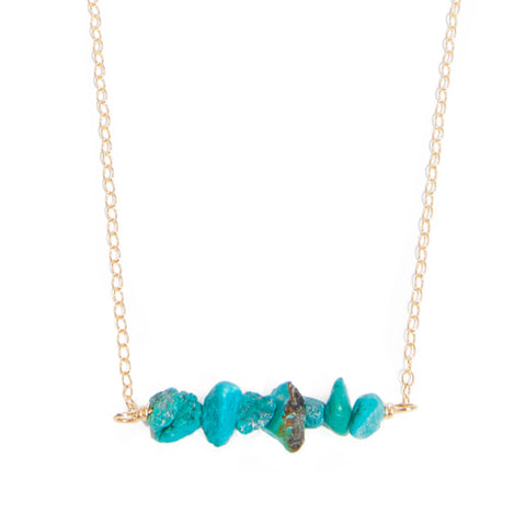 'kara' necklace with turquoise