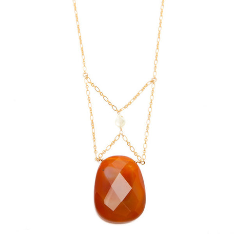 'christine' necklace with sardonyx