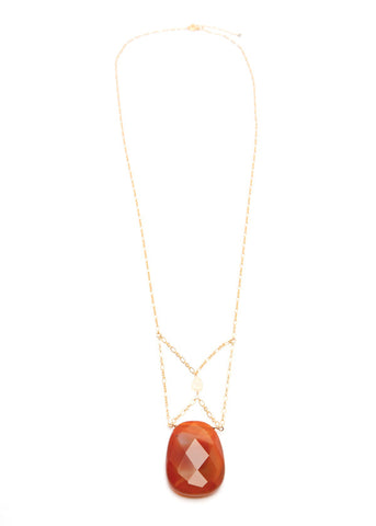 'christine' necklace with sardonyx