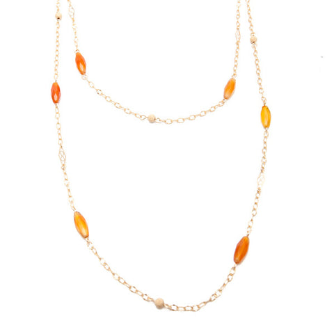 'dew drop' necklace with sardonyx