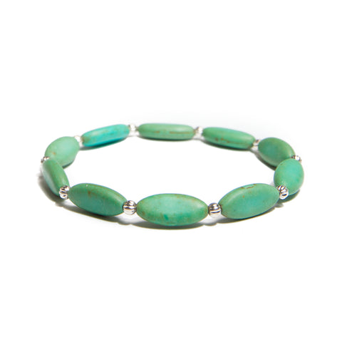 teal magnesite bracelet