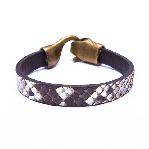 python bracelet - brown
