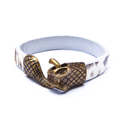 python bracelet - white