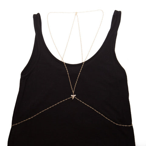 body chain with sharks tooth - 'maui'