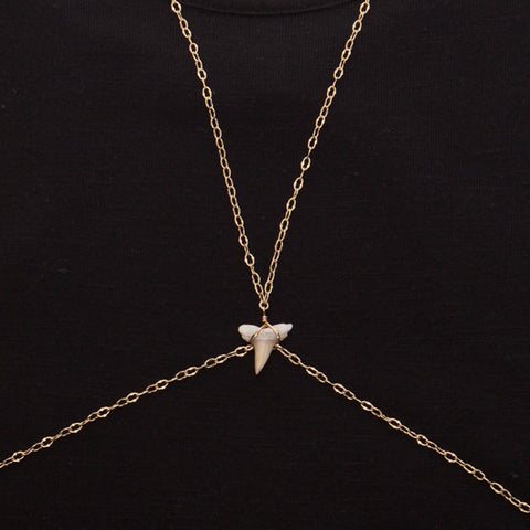 body chain with sharks tooth - 'maui'