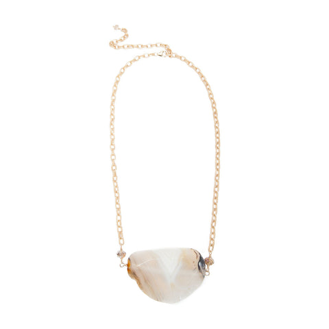 'julia' necklace with crazy lace agate