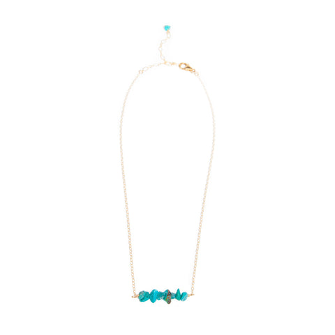 'kara' necklace with turquoise