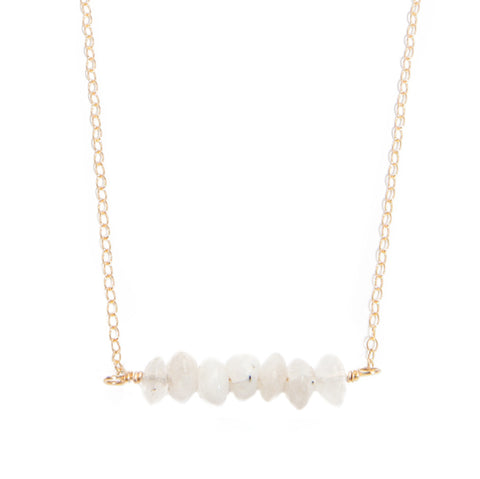 'kara' necklace with moonstone