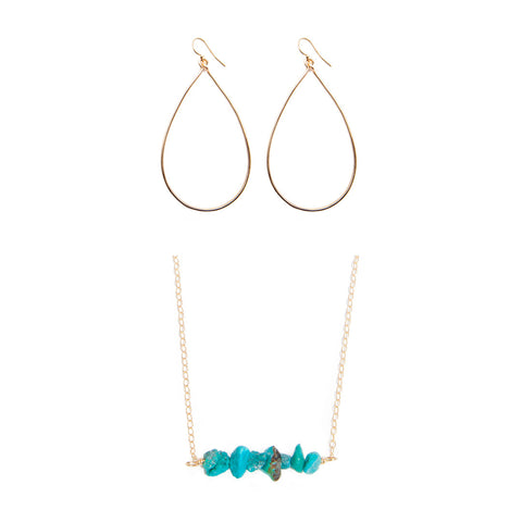 'love stone' gift set with turquoise - $79